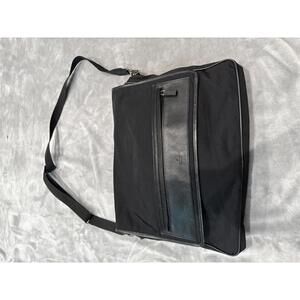 Gucci Black Nylon and Leather Messenger Bag